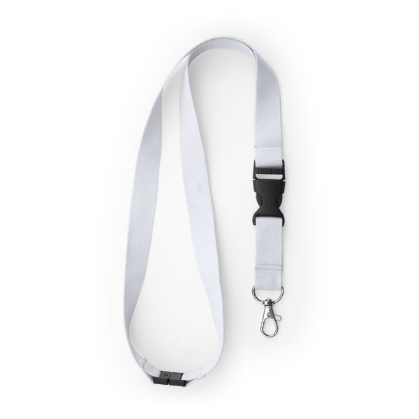 Lanyard in Poliestere con Moschettone, Fibbia Staccabile e Sgancio di Sicurezza
