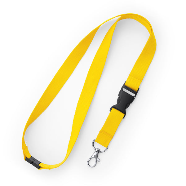 Lanyard in Poliestere con Moschettone, Fibbia Staccabile e Sgancio di Sicurezza