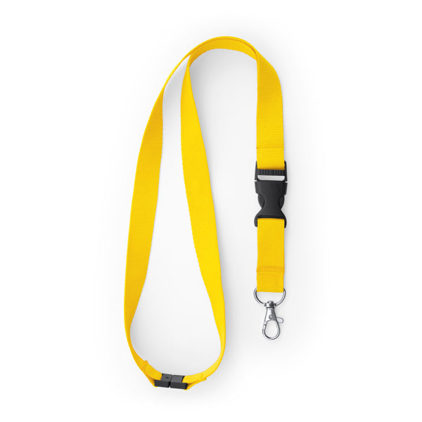 Lanyard in Poliestere con Moschettone, Fibbia Staccabile e Sgancio di Sicurezza