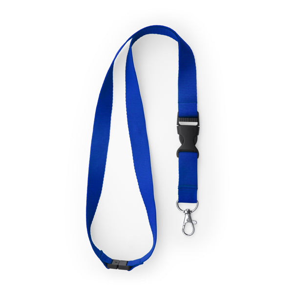 Lanyard in Poliestere con Moschettone, Fibbia Staccabile e Sgancio di Sicurezza