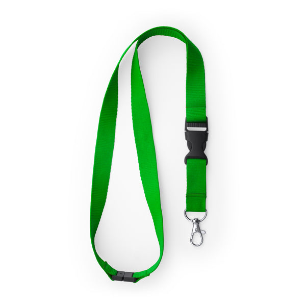 Lanyard in Poliestere con Moschettone, Fibbia Staccabile e Sgancio di Sicurezza