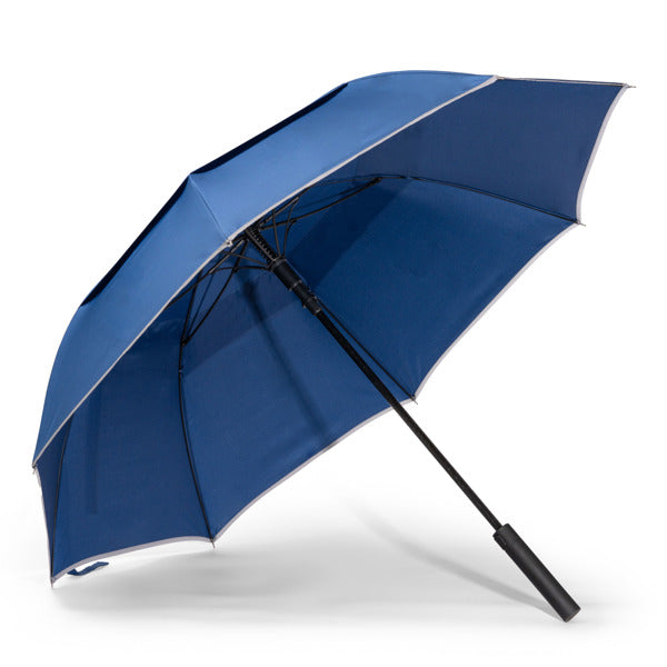 Ombrello Antivento in RPET con Tessuto Pongee 190T e Fascia Catarifrangente