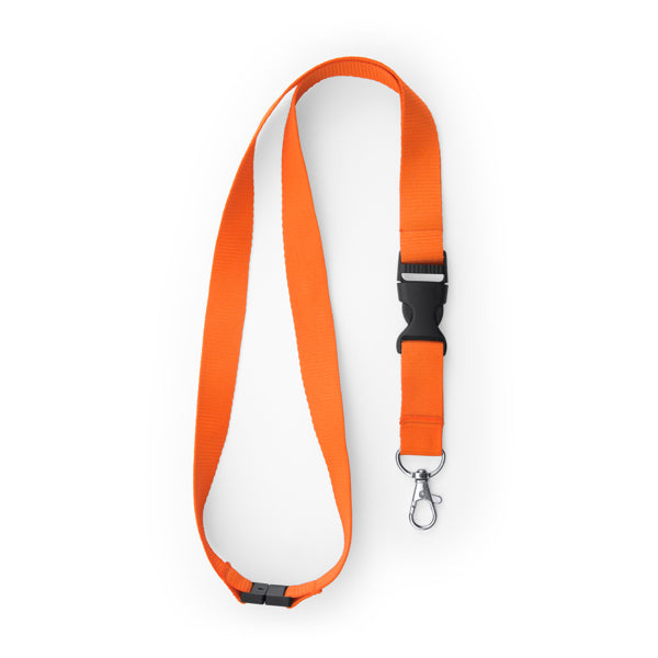 Lanyard in Poliestere con Moschettone, Fibbia Staccabile e Sgancio di Sicurezza