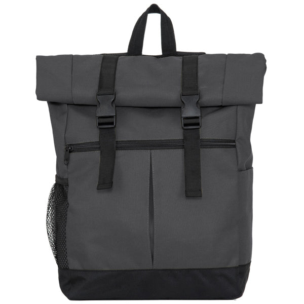 Zaino Multifunzionale in Poliestere 900D – Scomparto Principale con Zip e Bottoni, Tasche Laterali, Schienale Imbottito