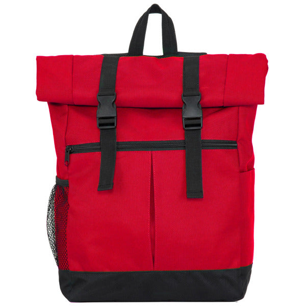Zaino Multifunzionale in Poliestere 900D – Scomparto Principale con Zip e Bottoni, Tasche Laterali, Schienale Imbottito