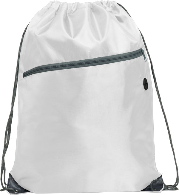 Zaino Ninfa in Corda RPET 210D – Tasca Esterna Imbottita con Zip – Personalizzabile con Logo