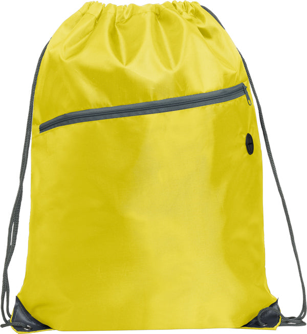 Zaino Ninfa in Corda RPET 210D – Tasca Esterna Imbottita con Zip – Personalizzabile con Logo