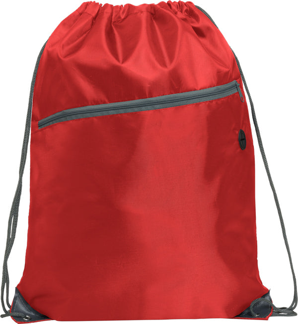 Zaino Ninfa in Corda RPET 210D – Tasca Esterna Imbottita con Zip – Personalizzabile con Logo