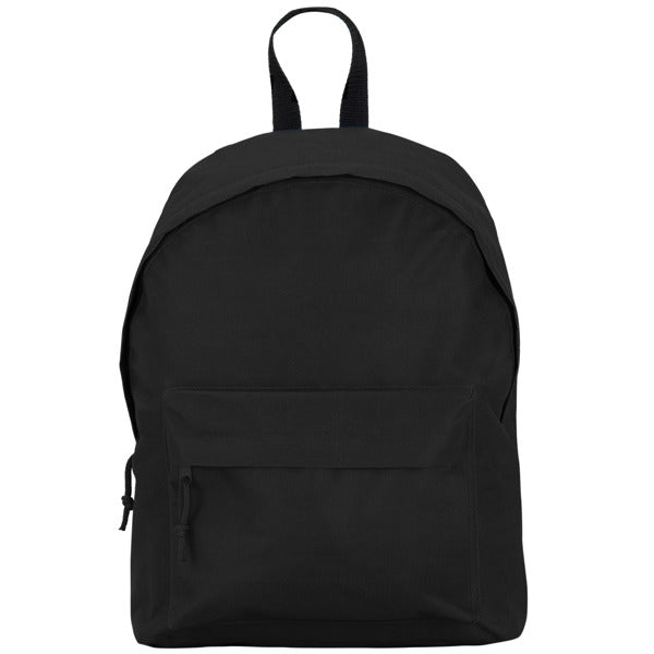 Zaino Basic in Tessuto Resistente – Doppia Cinghia, Maniglia a Contrasto e Tasche con Zip