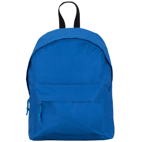 Zaino Basic in Tessuto Resistente – Doppia Cinghia, Maniglia a Contrasto e Tasche con Zip