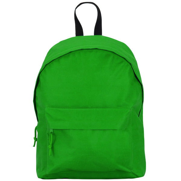 Zaino Basic in Tessuto Resistente – Doppia Cinghia, Maniglia a Contrasto e Tasche con Zip