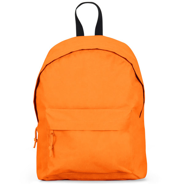 Zaino Basic in Tessuto Resistente – Doppia Cinghia, Maniglia a Contrasto e Tasche con Zip
