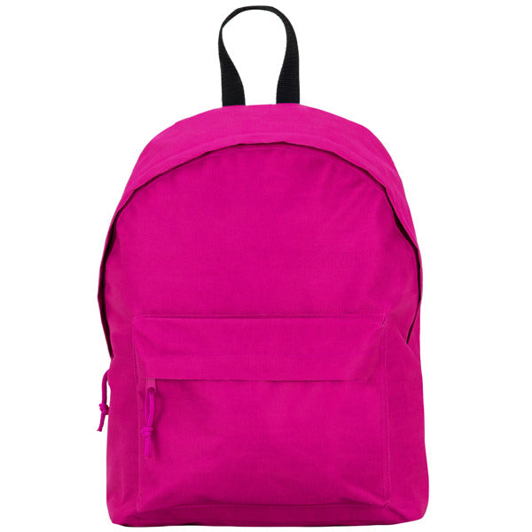 Zaino Basic in Tessuto Resistente – Doppia Cinghia, Maniglia a Contrasto e Tasche con Zip