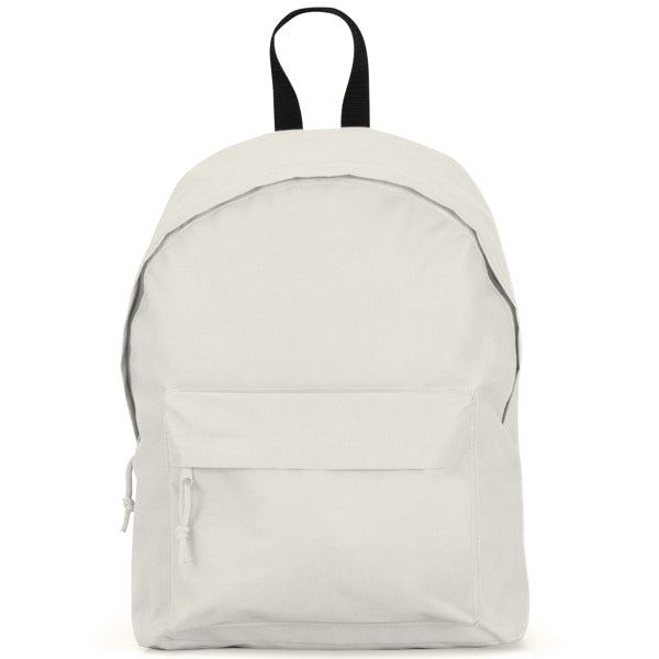 Zaino Basic in Tessuto Resistente – Doppia Cinghia, Maniglia a Contrasto e Tasche con Zip