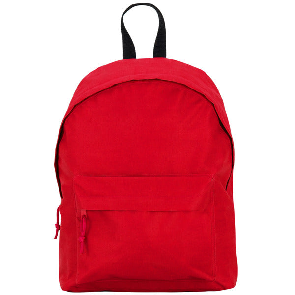 Zaino Basic in Tessuto Resistente – Doppia Cinghia, Maniglia a Contrasto e Tasche con Zip