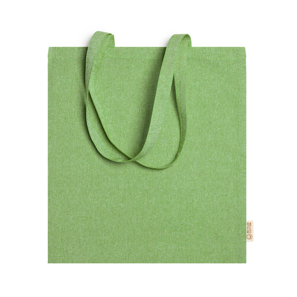Shopper in Cotone Riciclato – 120 g/m², Finitura Marmorizzata e Manici Lunghi 70 cm