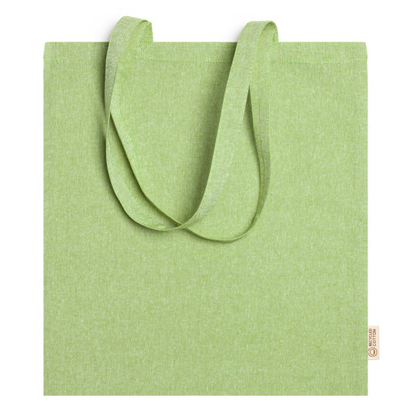 Rivoli - Shopper in Cotone Riciclato 120g/m² Marmorizzata 38x42cm – Manici Lunghi 70cm – Stampa Ambo i Lati Inclusa