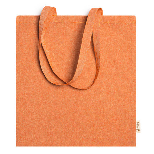 Rivoli - Shopper in Cotone Riciclato 120g/m² Marmorizzata 38x42cm – Manici Lunghi 70cm – Stampa Ambo i Lati Inclusa