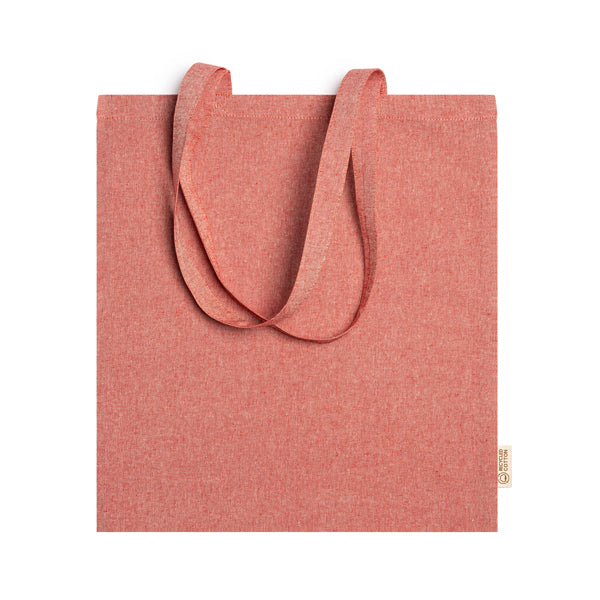 Shopper in Cotone Riciclato – 120 g/m², Finitura Marmorizzata e Manici Lunghi 70 cm