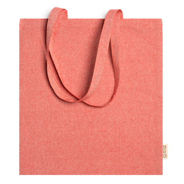 Rivoli - Shopper in Cotone Riciclato 120g/m² Marmorizzata 38x42cm – Manici Lunghi 70cm – Stampa Ambo i Lati Inclusa