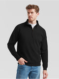 Classic Zip Neck Sweat Fruit of the Loom
