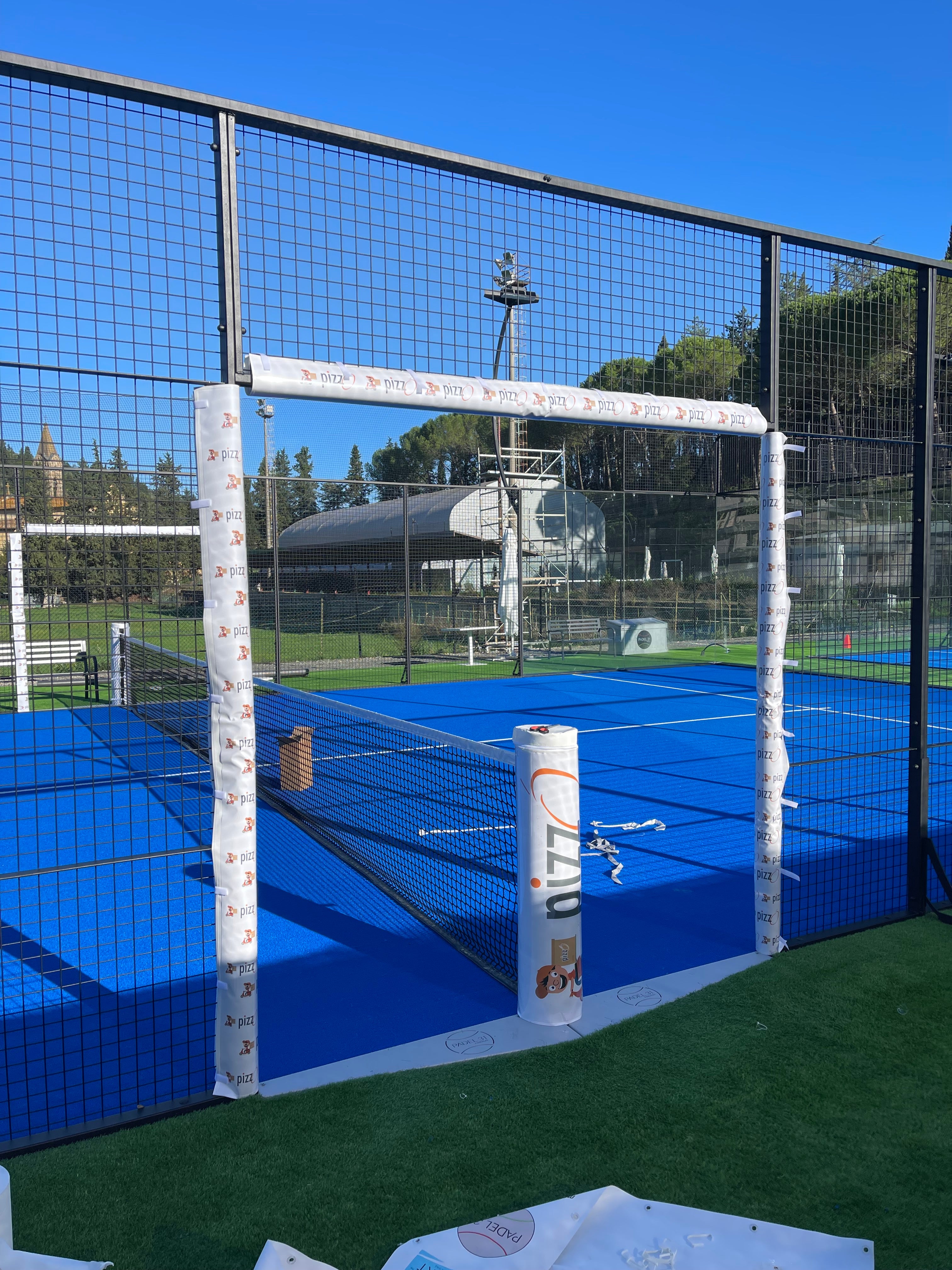 Padel Court Protection Kit with Sponsor Pockets - 8 Customizable Protections