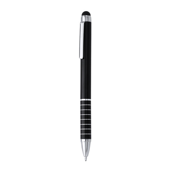 Penna a Sfera a Torsione in Alluminio con Pennino Touchscreen in Silicone | Inchiostro Blu