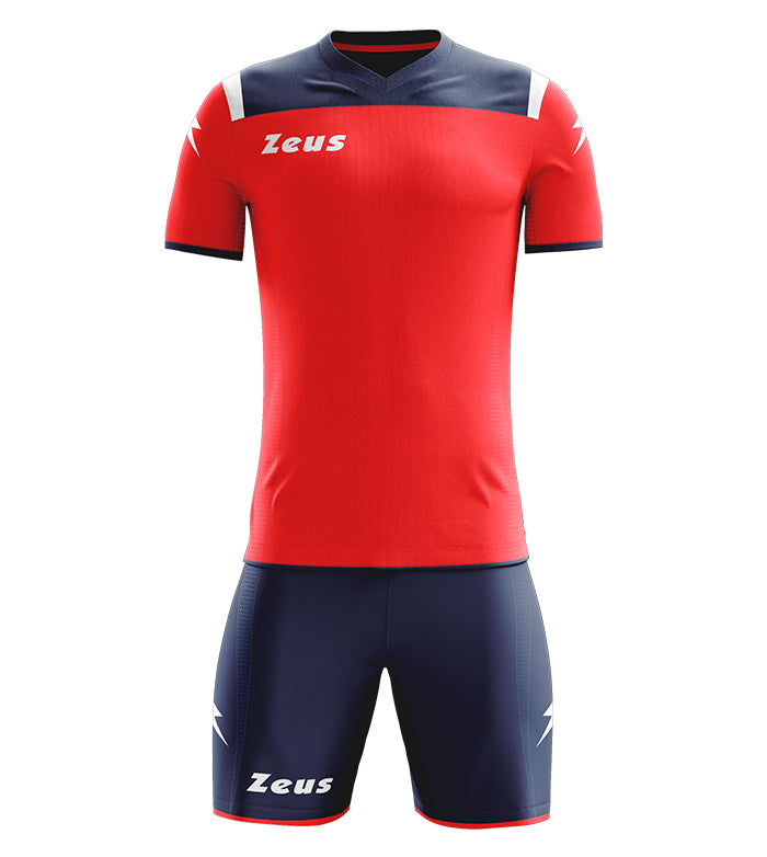 Zeus Kit Vesuvio | Completo Calcio Maglia e Pantaloncini in Poliestere