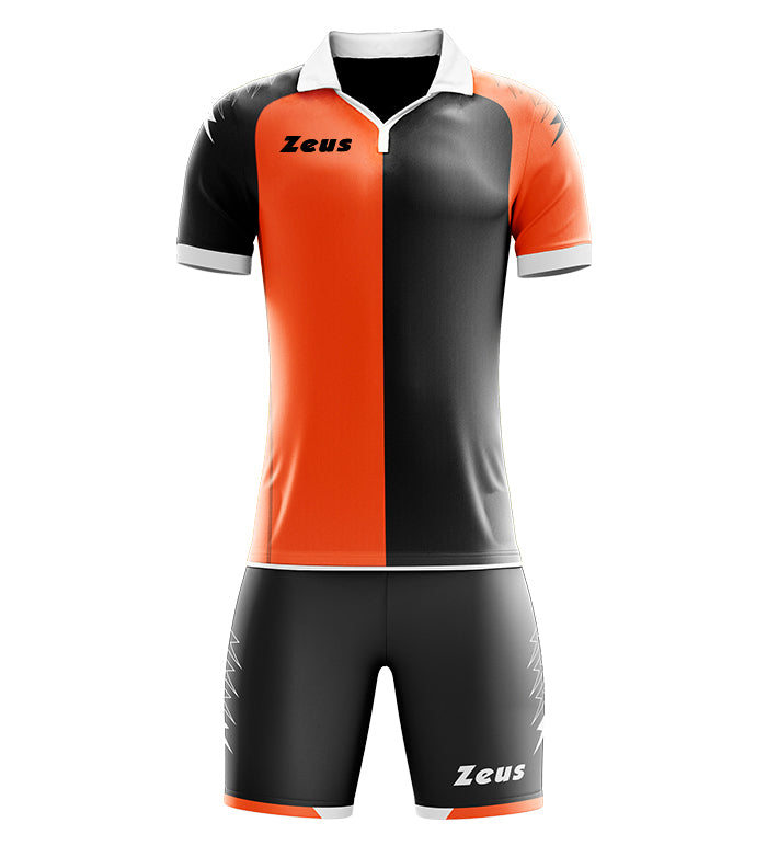 Zeus Kit Gryfon | Completo Calcio Slim Fit con Colletto a Rib e Scollo a V