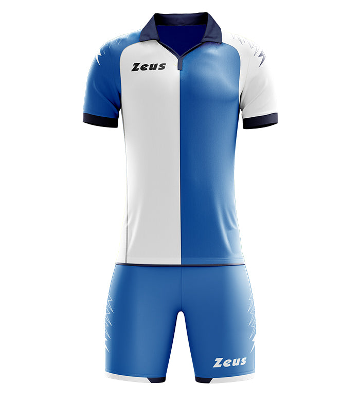 Zeus Kit Gryfon | Completo Calcio Slim Fit con Colletto a Rib e Scollo a V