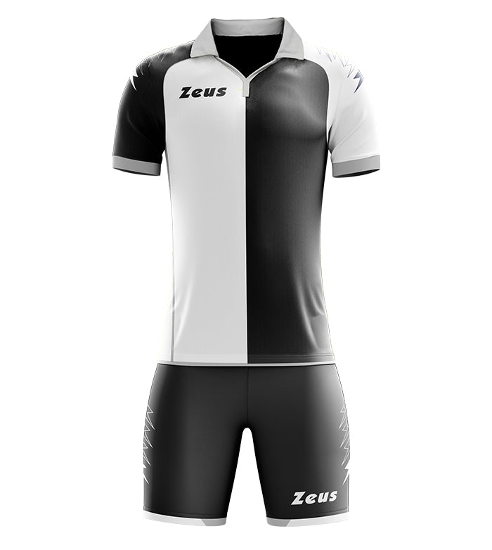 Zeus Kit Gryfon | Completo Calcio Slim Fit con Colletto a Rib e Scollo a V
