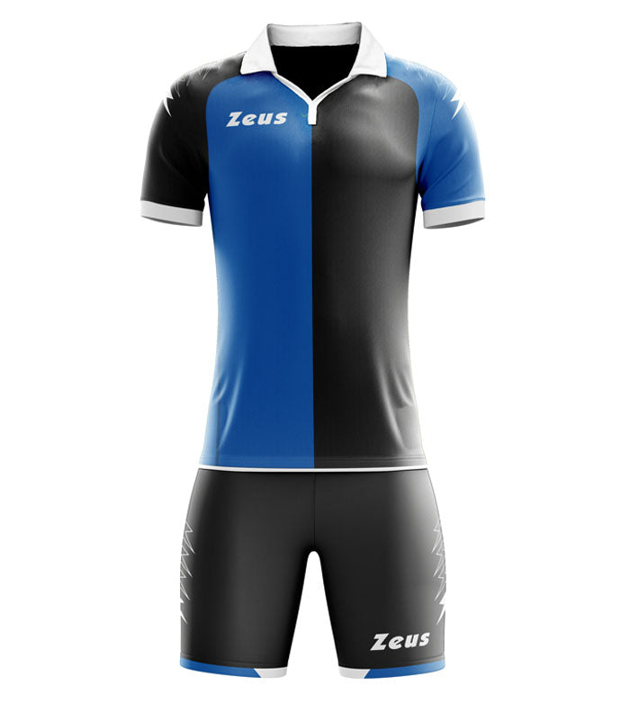 Zeus Kit Gryfon | Completo Calcio Slim Fit con Colletto a Rib e Scollo a V
