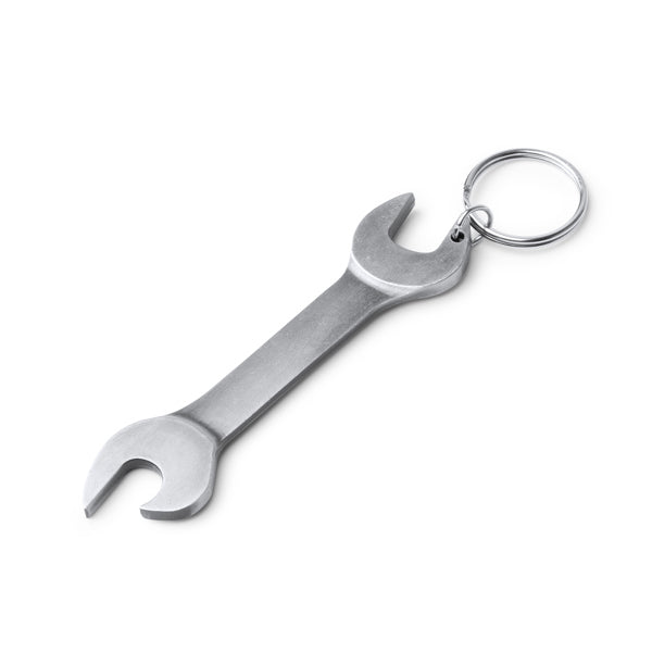 Portachiavi a Forma di Chiave Inglese in Metallo con Apribottiglie | 2 in 1