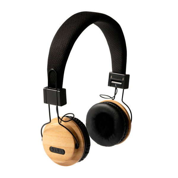 Cuffie Wireless Eco in Bambù e Tessuto RPET