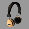 Eco Wireless Headphones in Bamboo and RPET Fabric