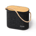 Altoparlante Wireless 5W in Bambù e RPET con Ricarica Wireless 15W e Maniglia in Cotone