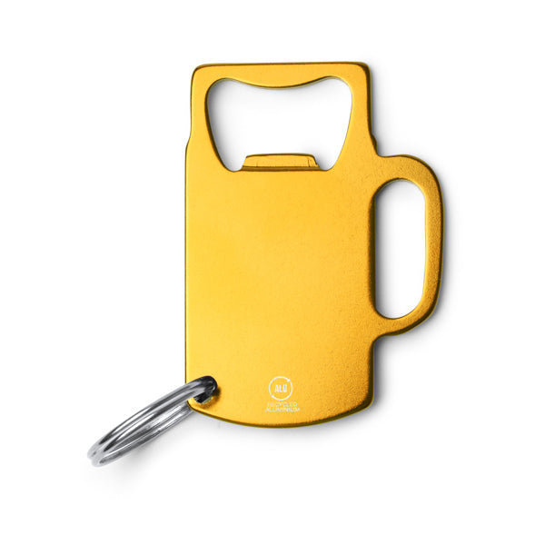 Portachiavi in Alluminio Riciclato a Forma di Boccale di Birra | Gadget Sostenibile