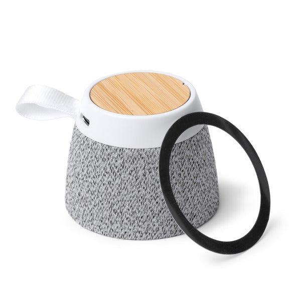 Cassa Wireless 5W in Bambù e RPET con Anello Magnetico e Vivavoce | Bluetooth