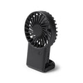 Recycled ABS Portable Fan – 3 Speeds, Carabiner, and Stand