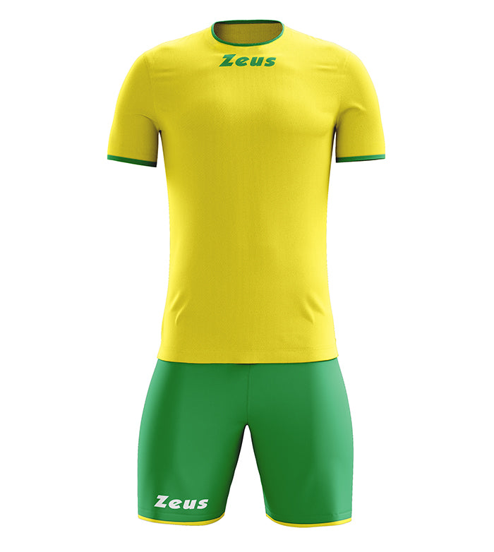 Zeus Kit Sticker | Maglia Girocollo e Pantaloncini in Poliestere Traspirante