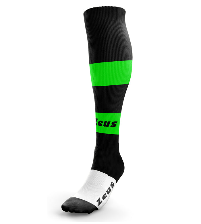 Calza Zeus Parma – Calza Sportiva Alta con Bande Colorate e Logo
