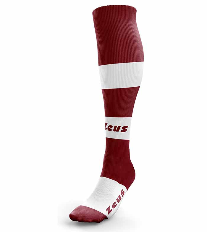 Calza Zeus Parma – Calza Sportiva Alta con Bande Colorate e Logo