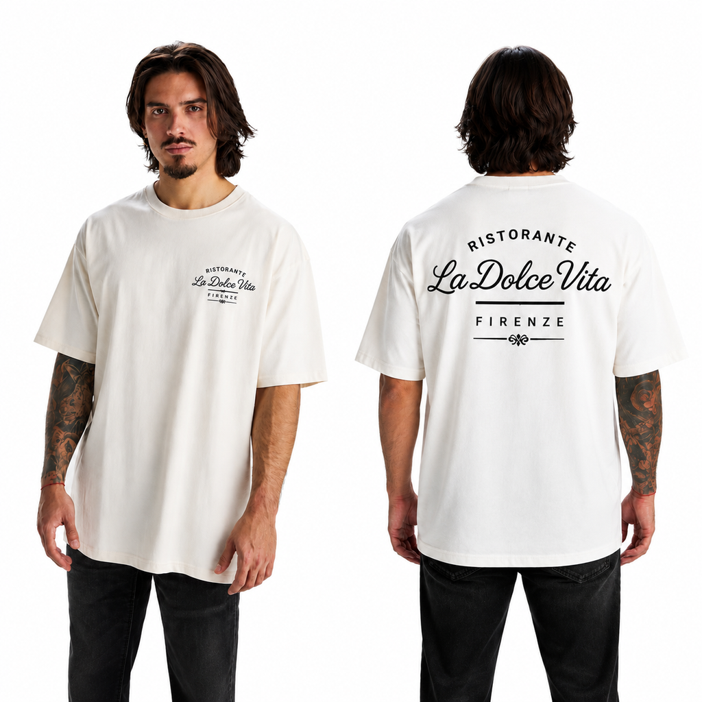 T-shirt Bull Oversize Spessa – 100% Cotone 210 gr | Stampe Incluse