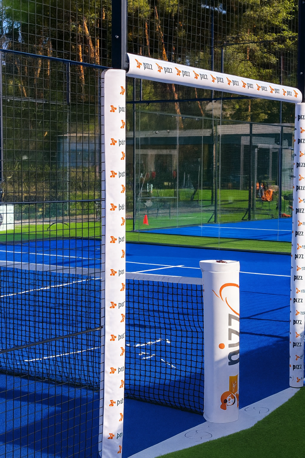 Padel Court Protection Kit with Sponsor Pockets - 8 Customizable Protections