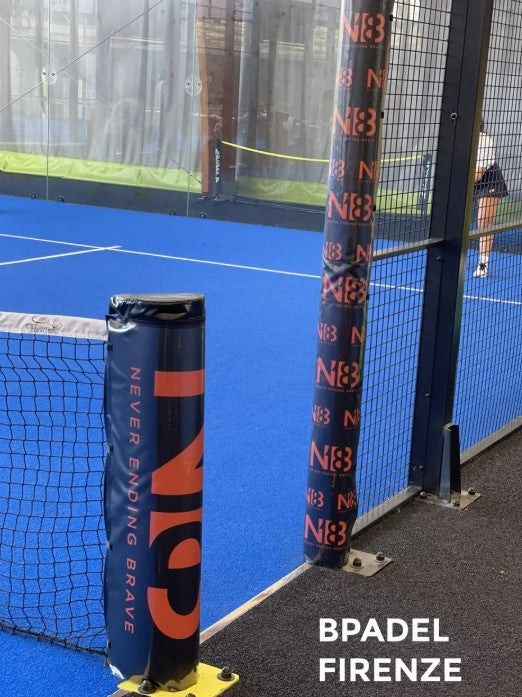 Kit Protezioni Campo da Padel con Tasche Sponsor - 8 Protezioni Personalizzabili