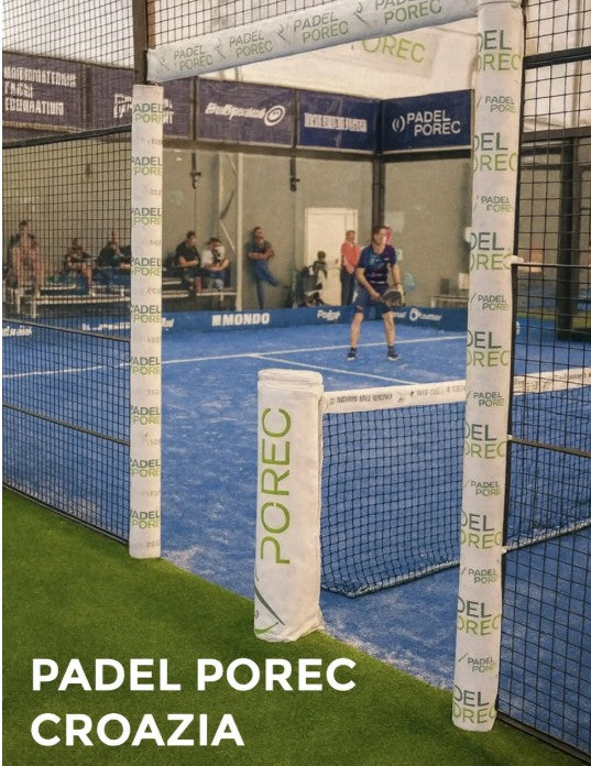 Kit Protezioni Campo da Padel con Tasche Sponsor - 8 Protezioni Personalizzabili