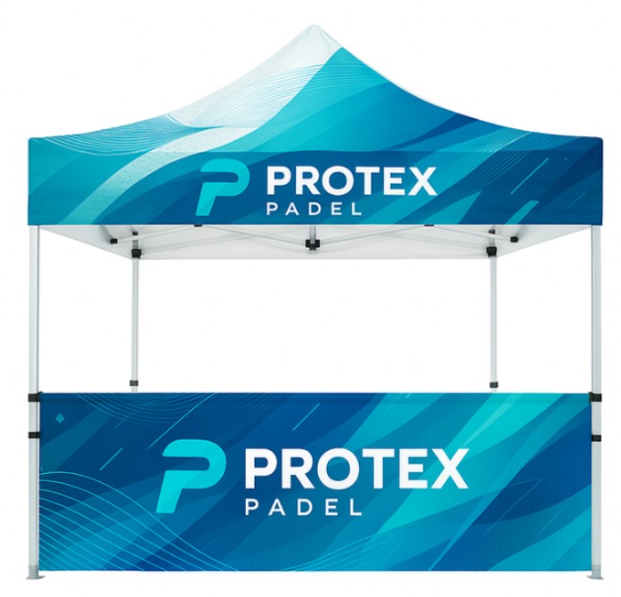 Gazebo Personalizzato con Stampa Sublimatica - 3x3 mt - Tetto e Pareti