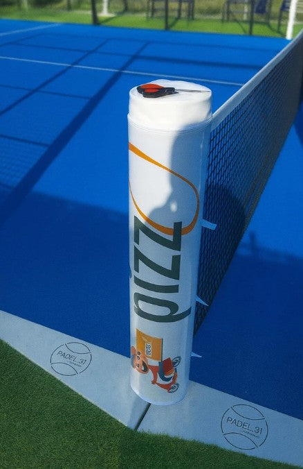 Protezioni Paletti Rete Padel Personalizzate – Tasca Porta-Logo Intercambiabile in PVC