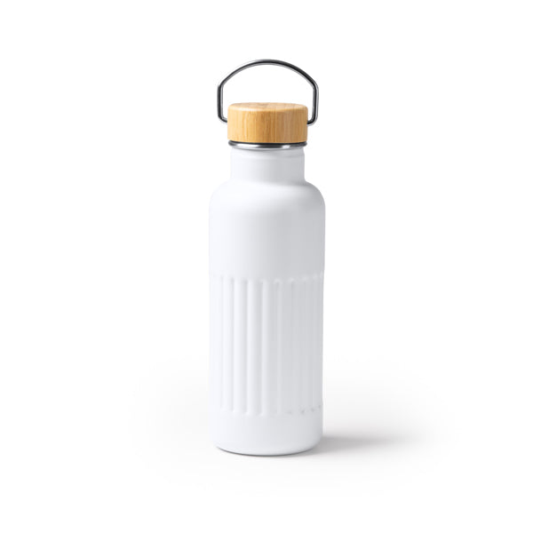 Borraccia Termica in Acciaio Inossidabile Riciclato 500ml – Coperchio in Bambù