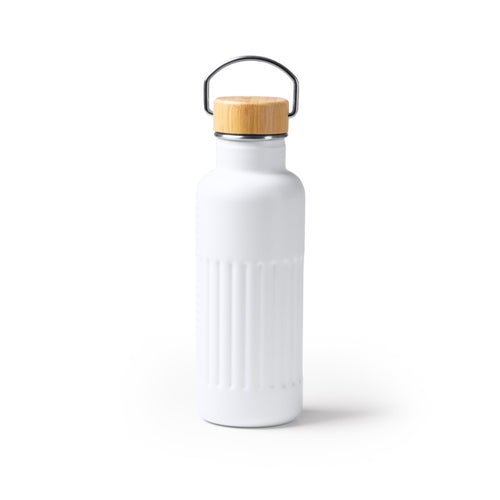 Borraccia Termica in Acciaio Inossidabile Riciclato 500ml – Coperchio in Bambù
